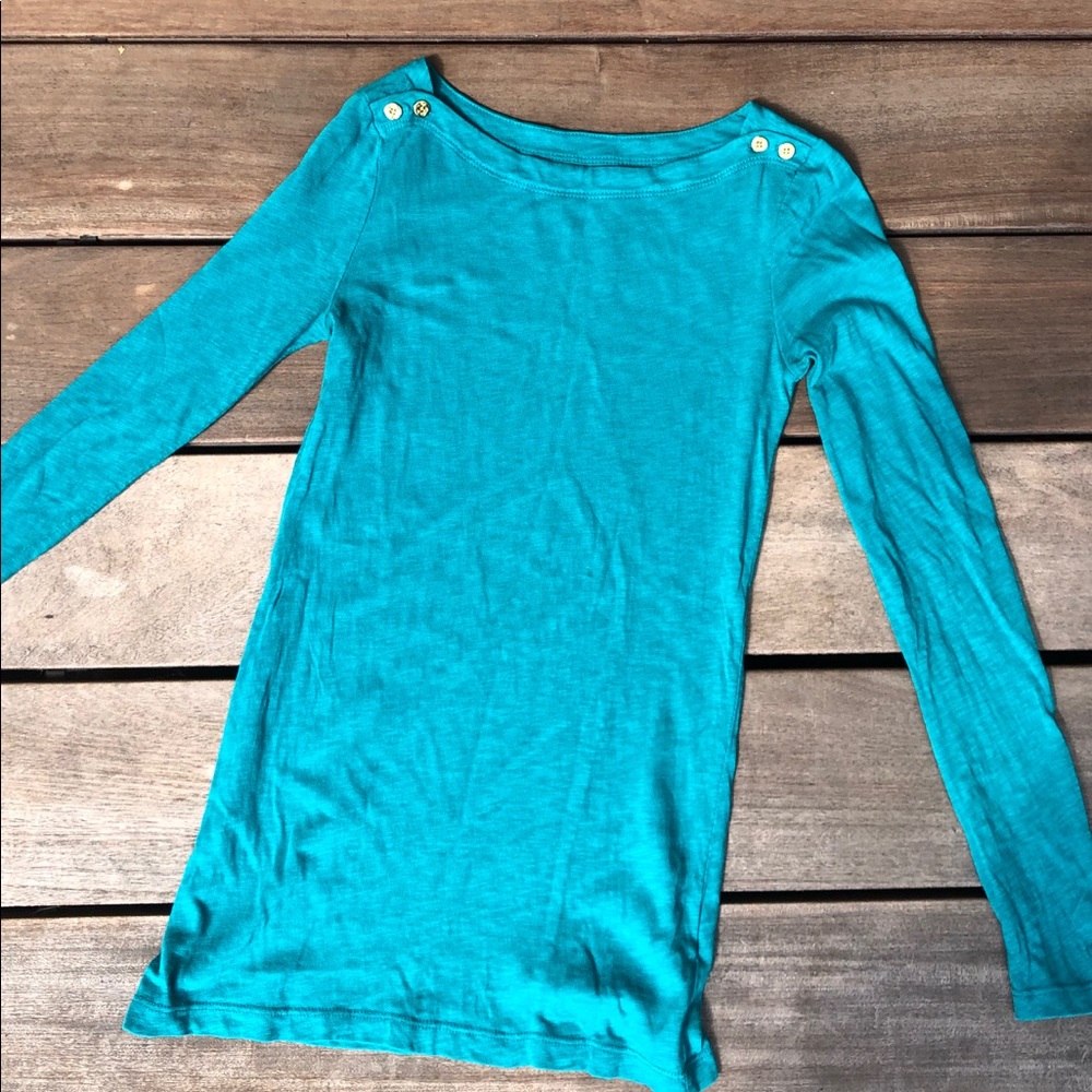 J. Crew Long Sleeve Printer Tee